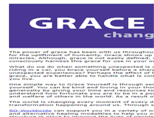 Tablet Screenshot of graceyourself.com